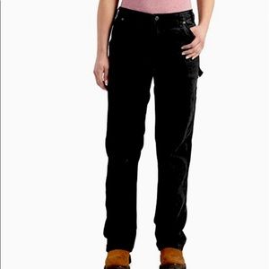 Carhartt boot-cut women’s original fit mid-rise black canvas pants